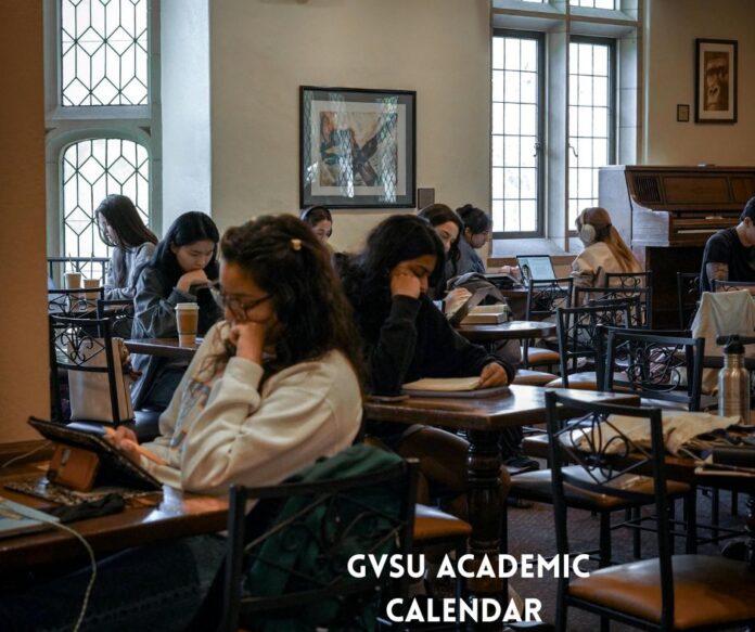 GVSU academic calendar, important dates.