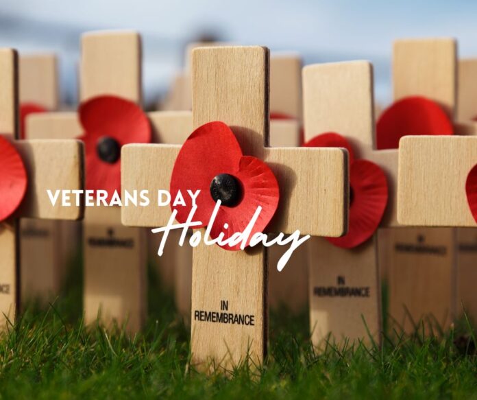 When is Veterans Day Holiday.