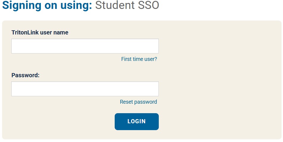 UCSD WebReg Login.