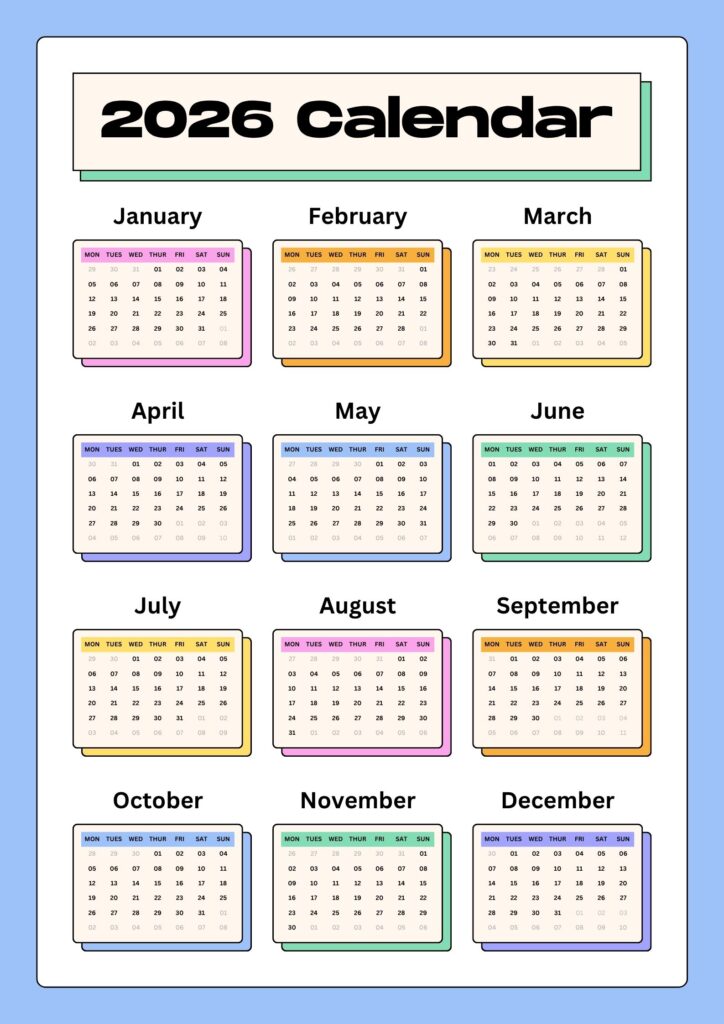2026 Calendar.